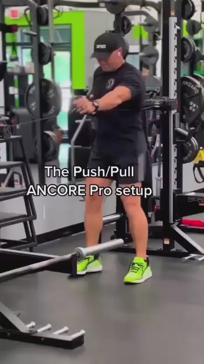 Dual ANCORE portable adjustable cable column