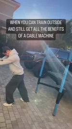 Dual ANCORE portable adjustable cable column