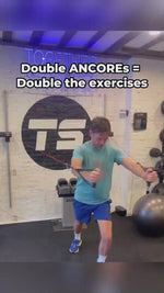 Dual ANCORE portable adjustable cable column