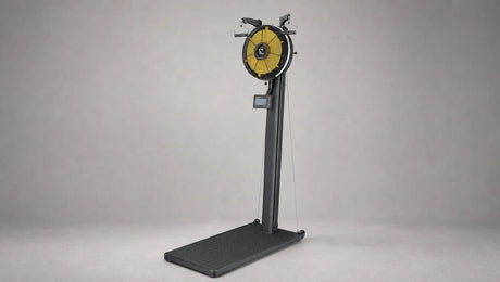 Ski erg machine in a Nordic training facility