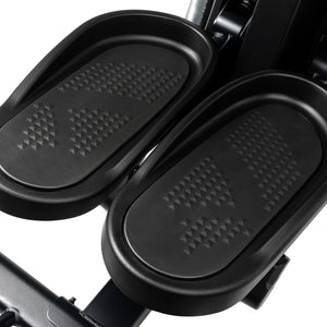 Close-up of the black, textured foot pedals on the Spirit Fitness CS800 Stepper by Spirit Fitness.
