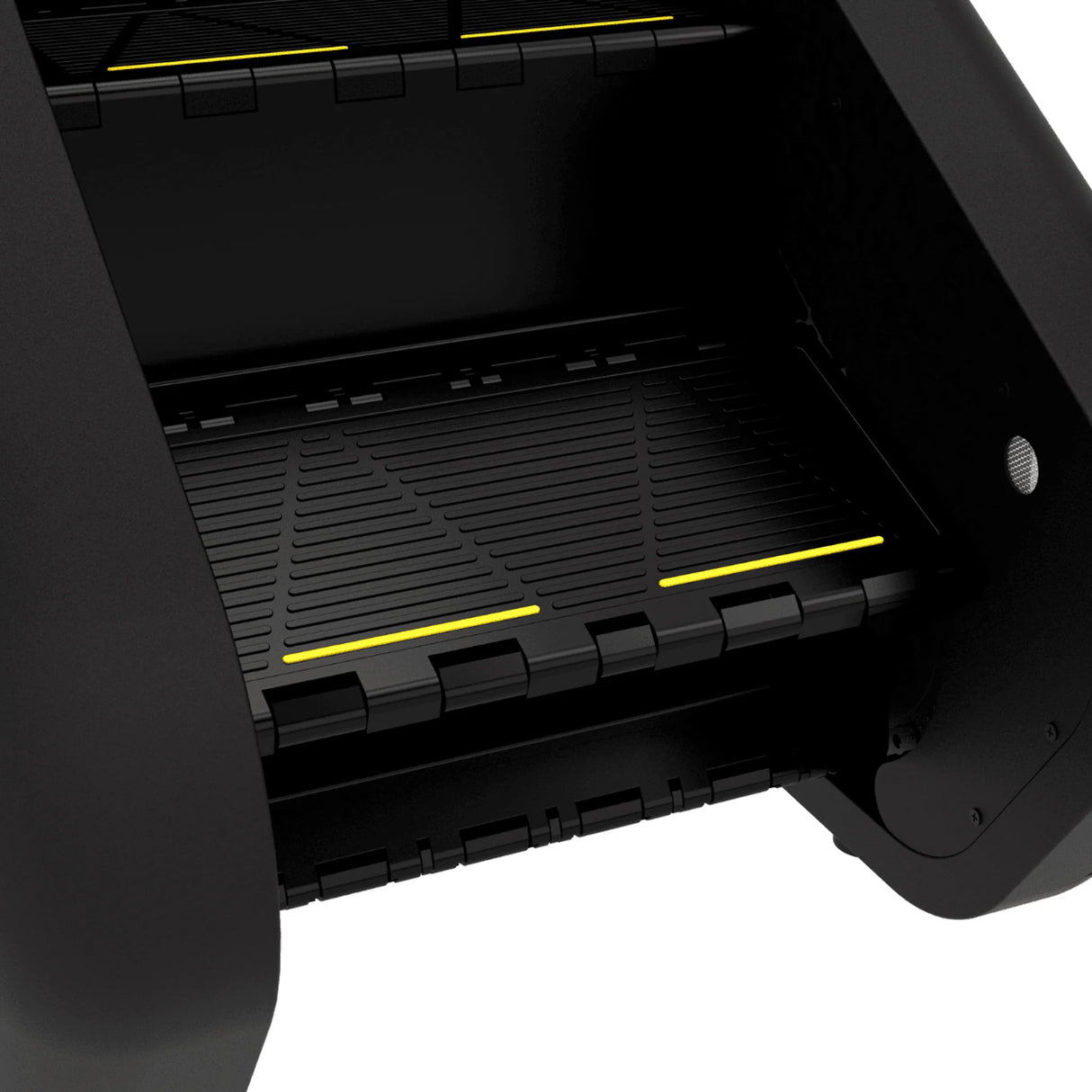 Close-up of the Spirit Fitness CSC880 Stair Climber's stepped deck showing the textured, non-slip step treads.