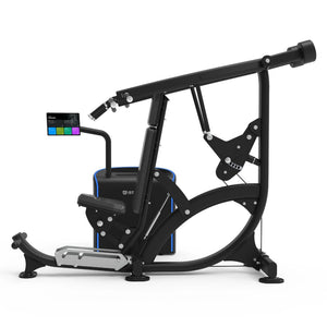 Side profile of the Spirit Fitness CSI-CPSP i-Strength Dual Chest Press/Shoulder Press showing the press arm and pivot linkage.