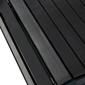 Extreme close-up of the Spirit Fitness CTSBS900 slat belt segments showing the textured deck surface.